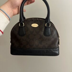 Coach Mini Bag in Brown and Black